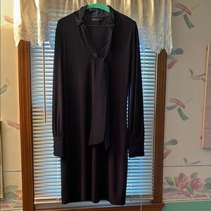 WHBM classy navy shirt dress